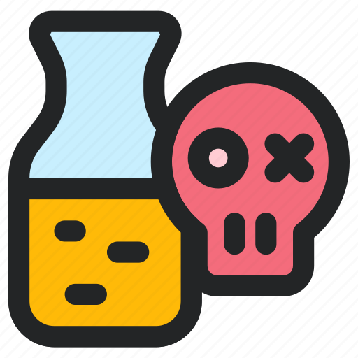 Science, test, flask, liquid, chemical, toxic, poison icon - Download on Iconfinder