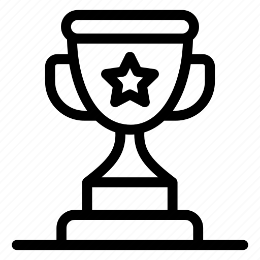 Winner trophy, star trophy, trophy, achievement, reward icon - Download on Iconfinder