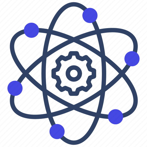 Atom, nucleus, physics, electron, proton icon - Download on Iconfinder