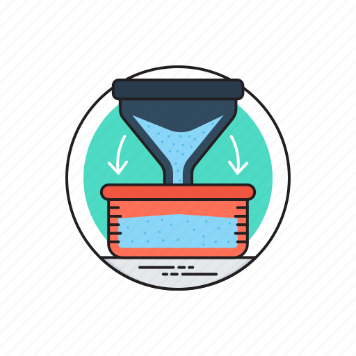 Filter, filter funnel, funnel, kitchen funnel, laboratory funnel icon - Download on Iconfinder