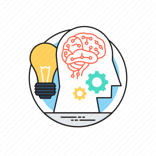 Artificial intelligence, brainstorming, creative mind, creative thinking, thinking process icon - Download on Iconfinder