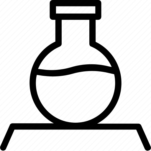 Conical flask, flask, lab experiment, lab research, spirit lamp icon - Download on Iconfinder