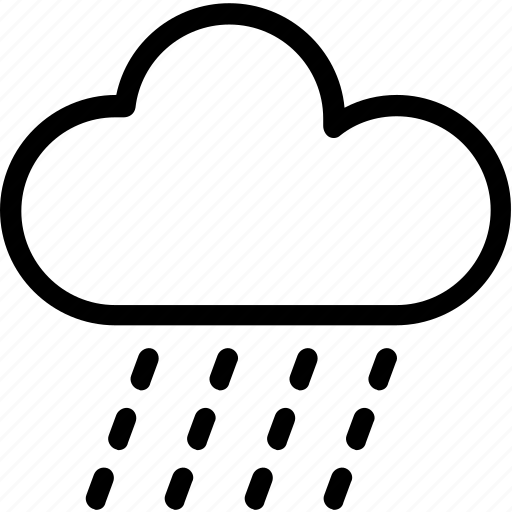 Cloud, raindrops, raining, rainy weather, weather icon - Download on Iconfinder