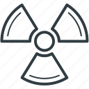 danger, nuclear, radiation, radioactivity symbol, toxic