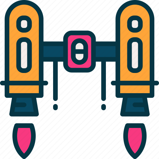 Jet, pack, rocket, futuristic, flying icon - Download on Iconfinder