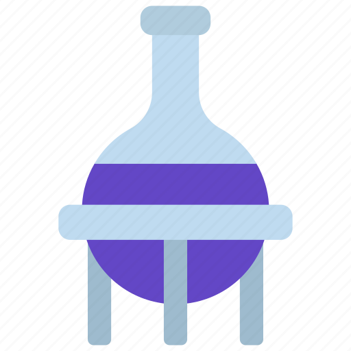 Beaker, in, stand, scientific, glass icon - Download on Iconfinder