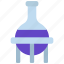 beaker, in, stand, scientific, glass 