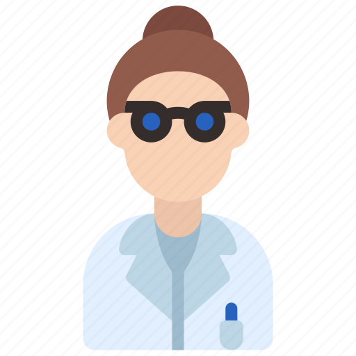 Female, scientist, scientific, person, user icon - Download on Iconfinder