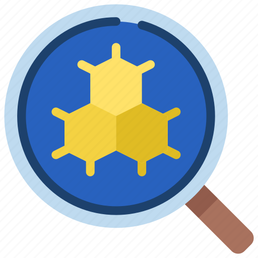 Molecule, research, scientific, molecules, search icon - Download on Iconfinder