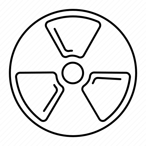 Radioactive sign, science, physics, nuclear radiation, circle, caution icon - Download on Iconfinder