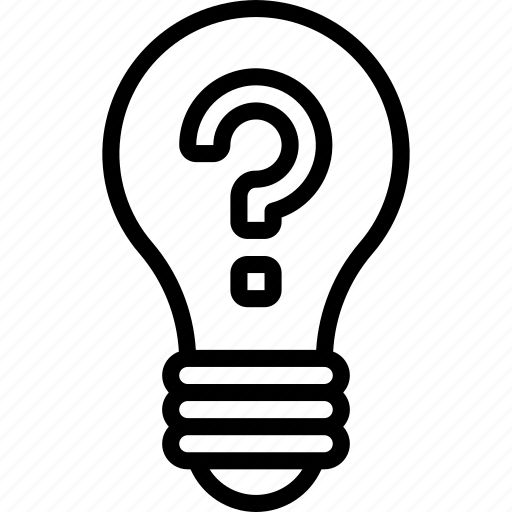 Research, idea, scientific, question, lightbulb icon - Download on Iconfinder