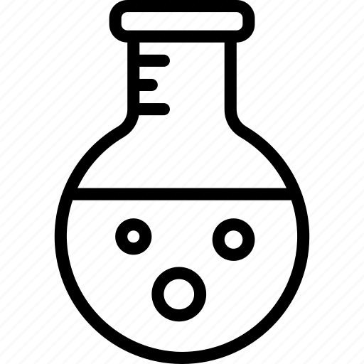 Round, beaker, scientific, glass, test icon - Download on Iconfinder