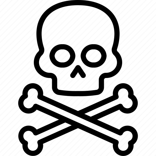 Skull, and, crossbones, death, dead icon - Download on Iconfinder