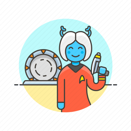 Alien, science, star, technology, trek, weapon, woman icon - Download on Iconfinder