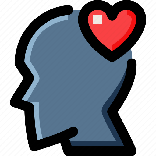 Brain, emotional, head, heart, human, love, think icon - Download on Iconfinder