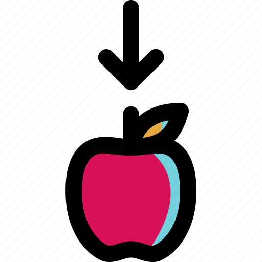 Apple, force, fruit, gravity, physics, science, study icon - Download on Iconfinder
