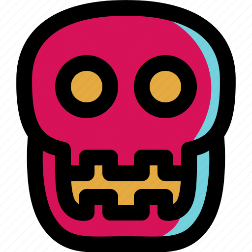 Dead, death, halloween, head, horror, skeleton, skull icon - Download on Iconfinder