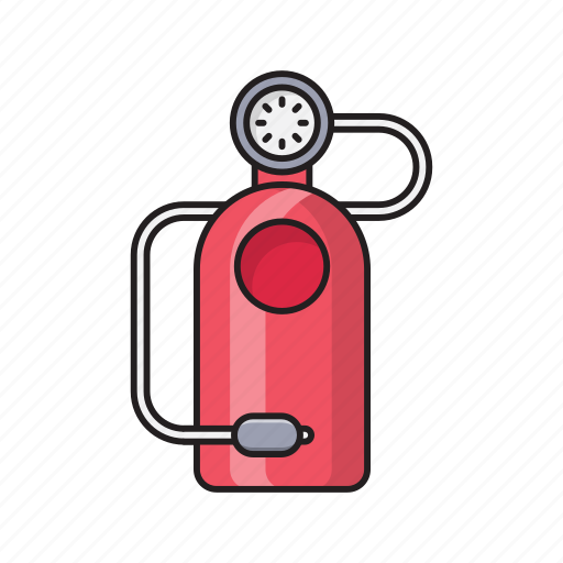 Cylinder, gas, meter, pressure, science icon - Download on Iconfinder