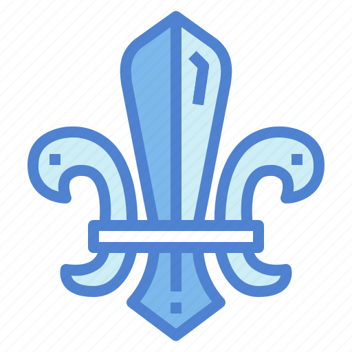 Cultures, de, fleur, lis, scout icon - Download on Iconfinder