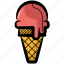 ice cream, ice cream cone, melting ice cream, sorbet, waffle cone ice cream 
