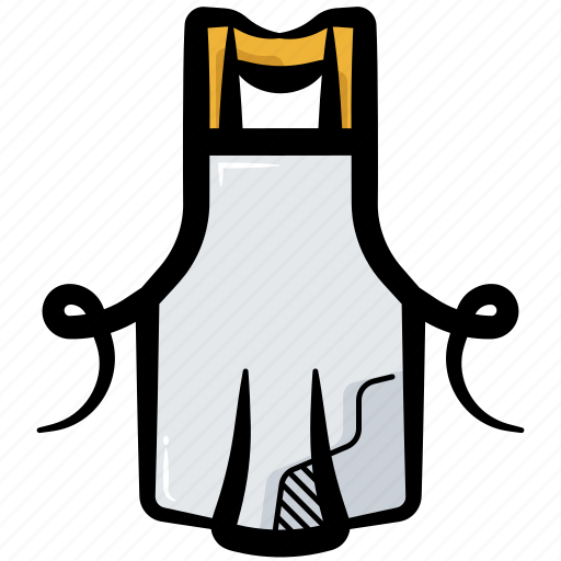 Apron, kitchen apron, bib apron, chef apron, pinafore icon - Download on Iconfinder