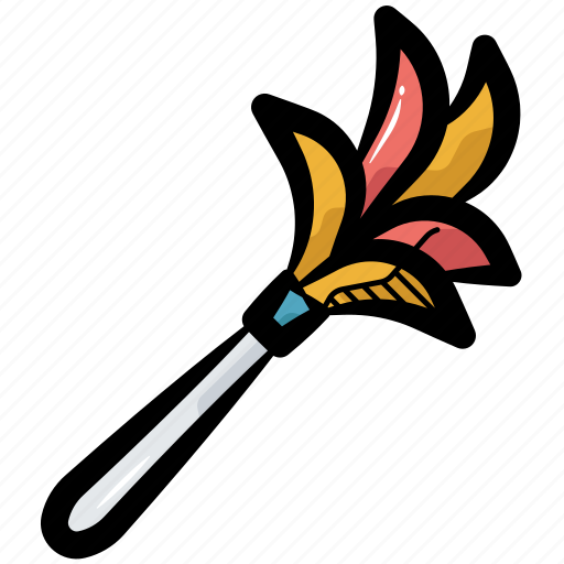 Feather duster, duster, housework, housekeeping, cleaning equipment icon - Download on Iconfinder