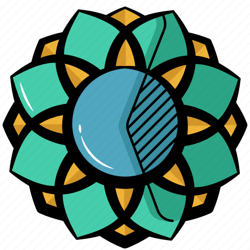 Islamic, mandala, islamic mandala, islam, islamic art icon - Download on Iconfinder