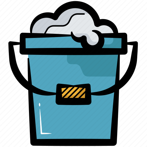 Bucket, water bucket, cleaning bucket, soap bucket, pail icon - Download on Iconfinder
