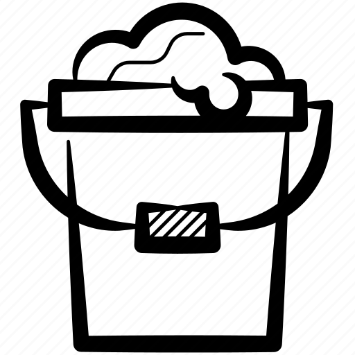 Bucket, soap bucket, water bucket, cleaning bucket, soap lather icon - Download on Iconfinder
