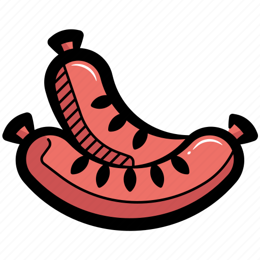 Sausage, bratwurst, hotdog, pepperoni, fast food icon - Download on Iconfinder