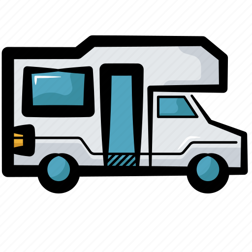 Campervan, motorhome, rv, mobile home, house trailer icon - Download on Iconfinder