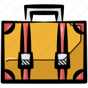 suitcase, travel bag, baggage, luggage, briefcase