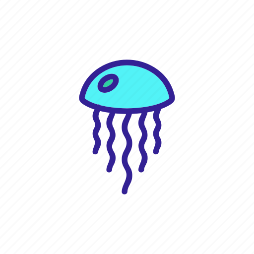 Contour, diving, jellyfish, nature, sea icon - Download on Iconfinder