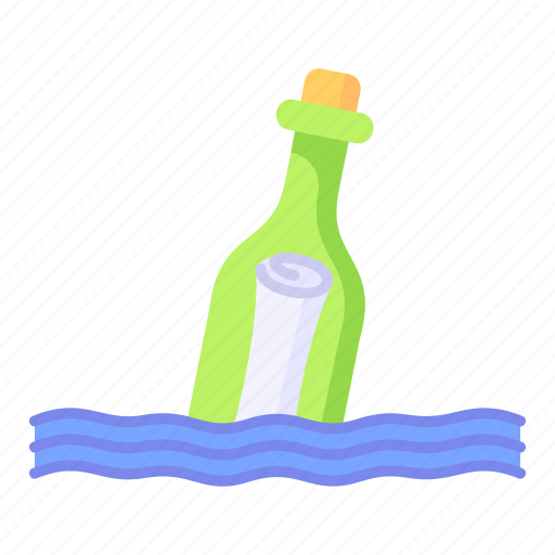 A, bottle, communications, in, message, piracy, pirate icon - Download on Iconfinder