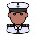 avatar, captain, job, man, profession, sailor, user