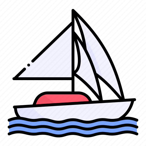 Boat, sail, sailboat, sailing, sea, transportation, travel icon - Download on Iconfinder