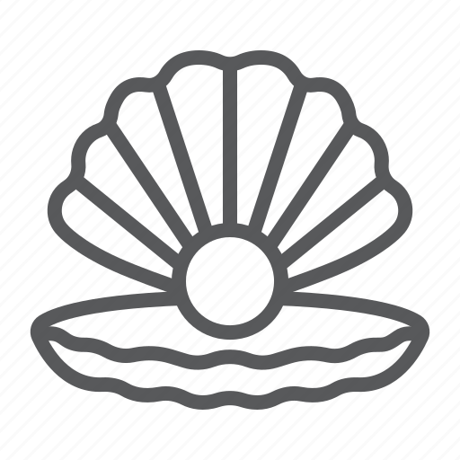 Seashell, pearl, shell, ocean, animal, open, luxury icon - Download on Iconfinder