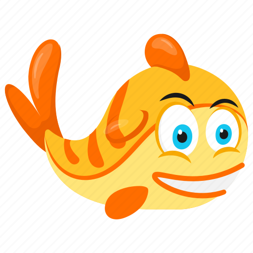 Aquarium fish, cute golden fish, goldfish, sea animal, tropical fish icon - Download on Iconfinder