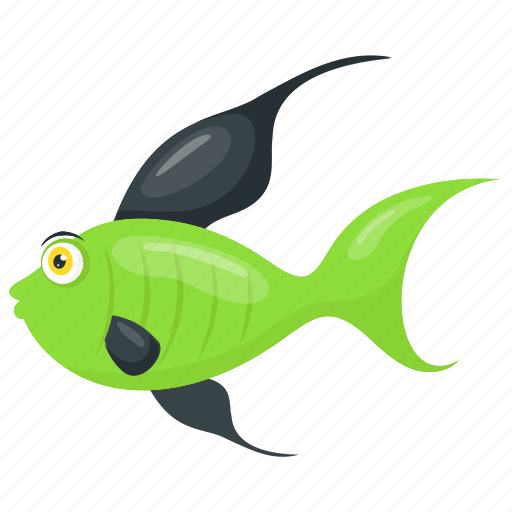 Aquatic animal, backdrop fish, cartoon fish, fish, green fish icon - Download on Iconfinder