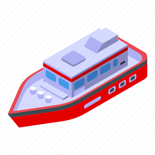 Sea, ship, isometric icon - Download on Iconfinder