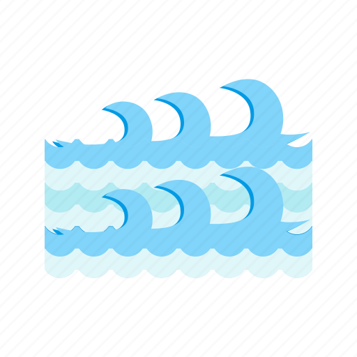 Blue, ocean, surfing, tropical, water, wave, waves icon - Download on Iconfinder
