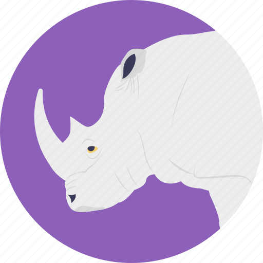 Animal, land animal, mammal, rhino, rhinoceros icon - Download on Iconfinder