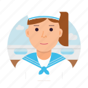 crew, ship, yacht, avatar, female
