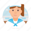 crew, ship, yacht, avatar, female 