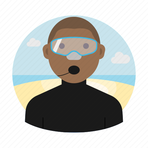 Diver, dive, diving, avatar icon - Download on Iconfinder