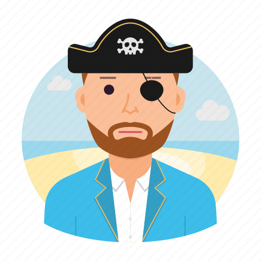 Pirate, skull, sea, avatar icon - Download on Iconfinder