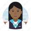 stewardess, waitress, avatar, female 