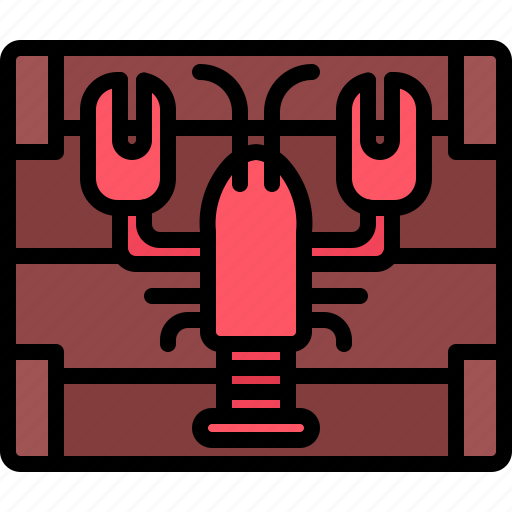 Lobster, box, seafood, shop, food icon - Download on Iconfinder