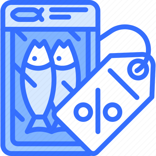 Fish, discount, badge, seafood, shop, food icon - Download on Iconfinder