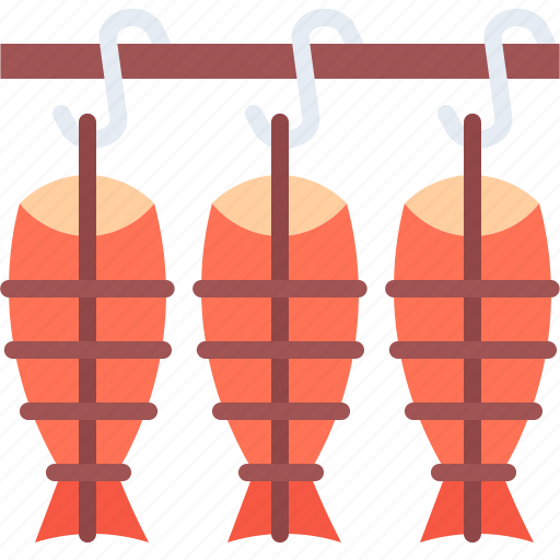 Fish, smoked, hook, seafood, shop, food icon - Download on Iconfinder